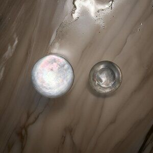 Small Mother of Pearl and Blister Pearl Antique Fashion Shawl Pins